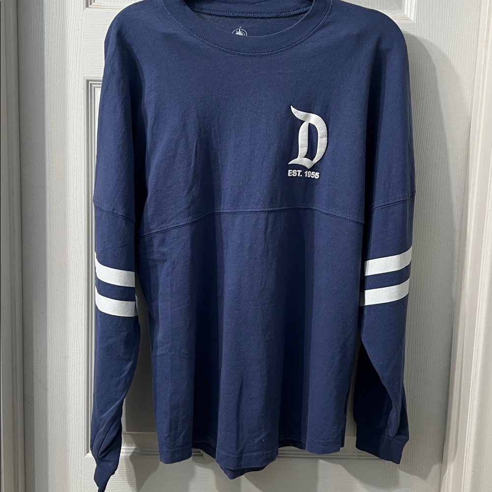 Disneyland Resort Spirit Jersey – Blue Oversized Long Sleeve Size Small - Picture 3 of 3